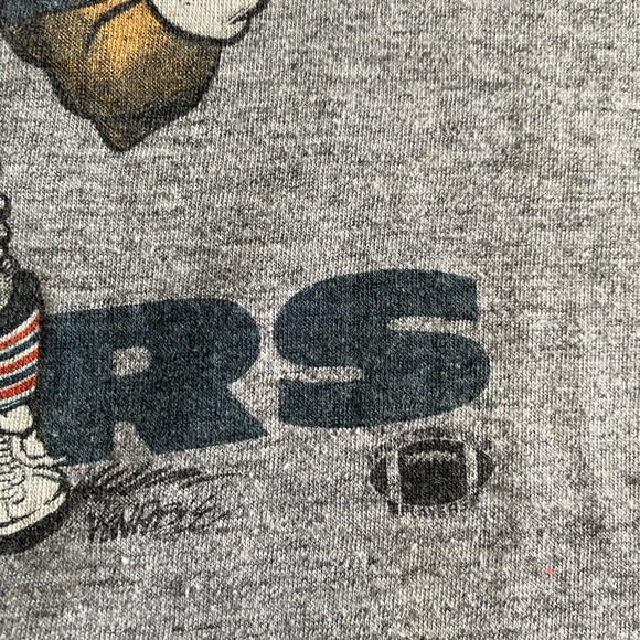 Vintage Jim McMahon caricature shirt - LARGE - Chicago Bears - 1987 - NFL - Picture 7 of 10